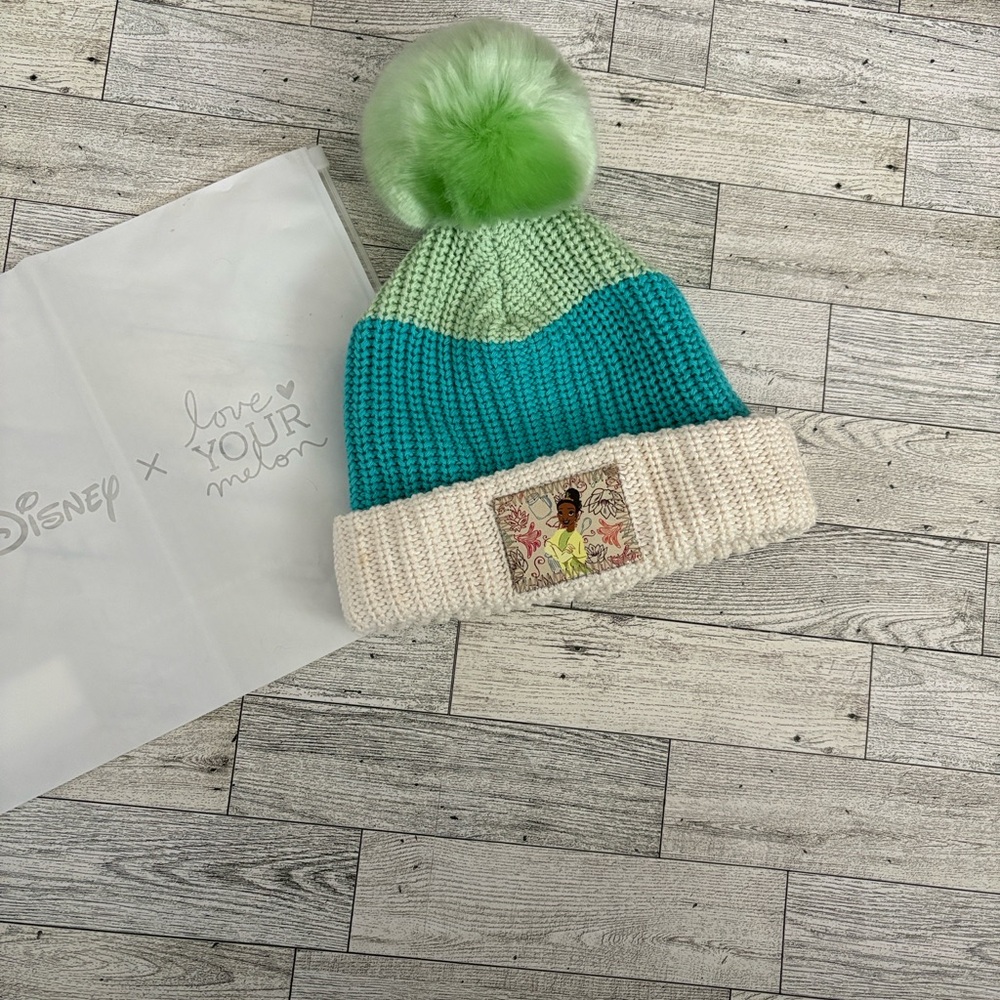 Disney Parks X Love Your Melon Tiana Princess and the Frog Beanie NWOT